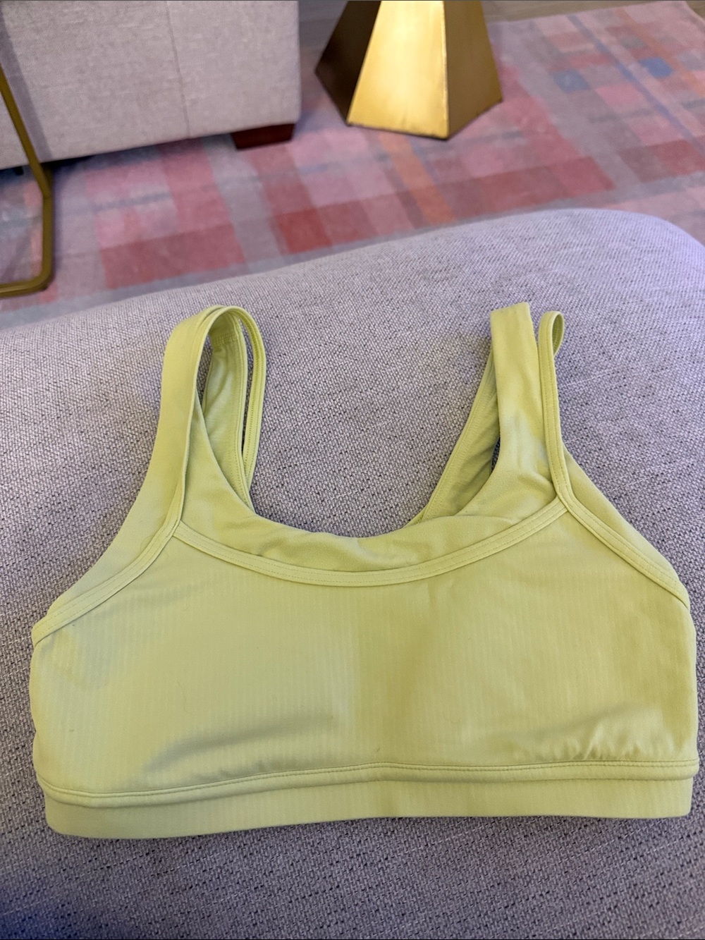 lululemon athletica Lime Seamless Scoop Sports Bra